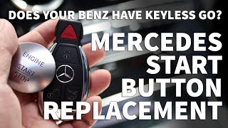 Mercedes Start Stop Button – Keyless Go Button Replacement  Keyless Go Install Tutorial [upl. by Hugibert420]