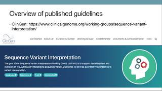 Introduction to ACMG Genetic Variant Classification [upl. by Hermie968]