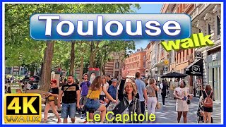 【4K】WALK TOULOUSE Le CAPITOLE France 4k video VIRTUAL WALK [upl. by Viglione155]