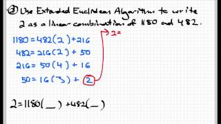 The Extended Euclidean algorithm [upl. by Ramedlab741]