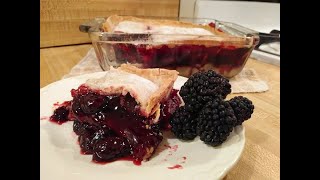 Blackberry Cobbler with Pie Crust [upl. by Dollie741]