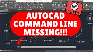 How To Show Command bar in AutoCAD AutoCAD command line missing SOLVED [upl. by Nosydam]