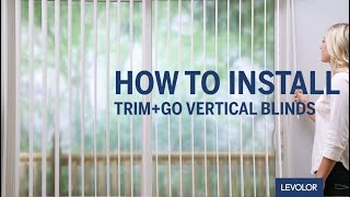 How to Install LEVOLOR TrimGo™ Vertical Blinds [upl. by Davey]