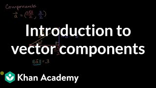 Introduction to vector components  Vectors  Precalculus  Khan Academy [upl. by Osyth]