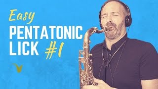 Easy Pentatonic Lick for Saxophone [upl. by Linnell]