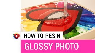 How To Resin Glossy Photo [upl. by Annayrb]