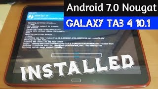 Samsung Galaxy Tab 4 101 Root amp Install Android 70 Nougat Cyanogenmod 14 [upl. by Alexis]