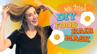 We Tried a DIY Egg Hair Mask to Fix Damaged Hair  Homemade 3Ingredient Hair Mask Recipe Review [upl. by Komsa]