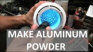 MAKING ALUMINUM POWDER  SUPER REACTIVE  ELEMENTALMAKER [upl. by Ajim36]