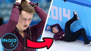 Top 10 Devastating Figure Skating Olympic Falls [upl. by Sukramaj527]