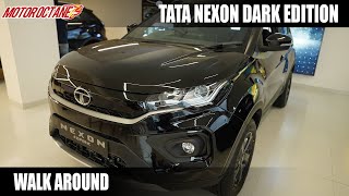 Tata Nexon Dark Edition Walkaround  Darkest Compact SUV [upl. by Sarat]