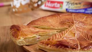 Recette de galette des rois à la frangipane HERTA® [upl. by Ihsakat]