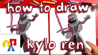 How To Draw Kylo Ren From Star Wars [upl. by Anjela]