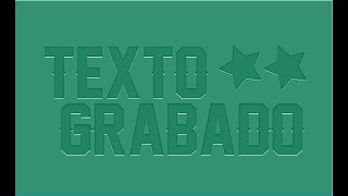 texto Grabado Editable  Illustrator [upl. by Cormack]