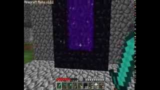 Minecraft how to make and use teleport nether portal [upl. by Modestine]