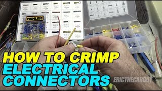 How To Crimp Electrical Connectors [upl. by Anedal]