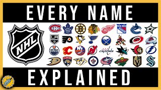 How It Was Named  NHL Teams [upl. by Dilks]