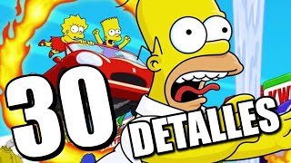 30 DETALLES ALUCINANTES de THE SIMPSONS HIT amp RUN [upl. by Herschel]