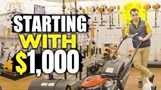 Start a Lawn Care Business with 1000 Mower amp Equipment Needed [upl. by Zolly149]