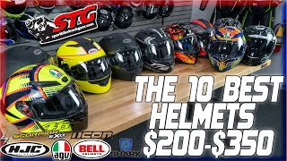 The Best Motorcycle Helmets from 200 to 350  Sportbike Track Gear [upl. by Lynnett]