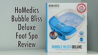 HoMedics Bubble Bliss Deluxe Foot Spa Review [upl. by Salomone]