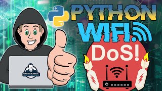 Python WiFi DoS Denial of Service attack [upl. by Yggep]