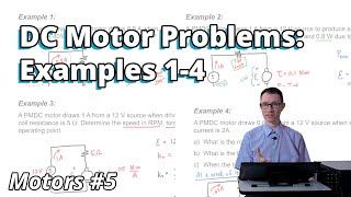 DC Motor Problems Examples 14 Motors 5 [upl. by Cocke]