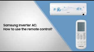 Samsung Inverter AC How to use the remote [upl. by Pallas338]