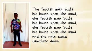 The wise man built his house upon the rock Action Song [upl. by Akilam]