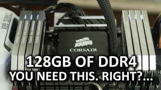 128GB of DDR4 Memory Does more RAM  better performance [upl. by Asiek445]