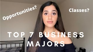 BUSINESS DEGREE EXPLAINED Top 7 Most Common Business Majors [upl. by Merfe45]