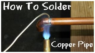 How to Solder Copper Pipe  DIY HowTo Basics [upl. by Ilana]