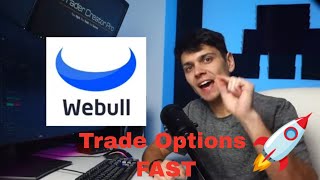 Webull How to Trade options FAST Scalping options on Webull [upl. by Larual]