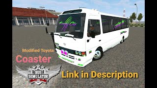 Bussid Mod New Toyota Coaster  How to Add Bussid Mod  Bus Simulator Indonesia [upl. by Geralda684]