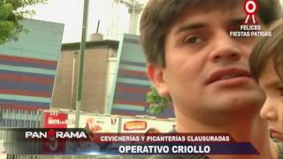 Operativo criollo cevicherías y picanterías clausuradas por insalubres [upl. by Cibis]