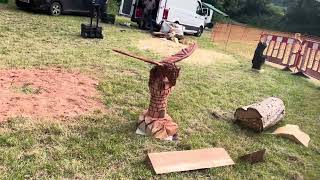 A fabulous range of wooden sculpture at Caerleon festival 2024 [upl. by Kneeland]