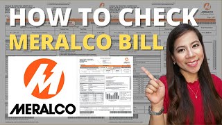 HOW TO CHECK YOUR MERALCO BILL I ONLINE REGISTRATION [upl. by Junko]