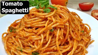 Spaghetti in Tomato Sauce  Basic Tomato Spaghetti Recipe [upl. by Drageruaeb]