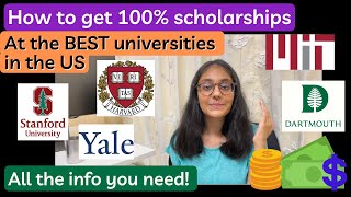 How to get 100 Scholarships at Best Universities in the US ivy league Which colleges Applying [upl. by Telfer]