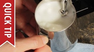 How to AutoFroth Milk for Lattes [upl. by Atinuhs]