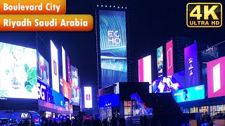 Boulevard Riyadh City  Riyadh Season  4K WALKING TOUR 2021 [upl. by Ahsikyw]