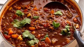 Beef Lentil Soup with Vegetables  made with beef mince [upl. by Otrebide]