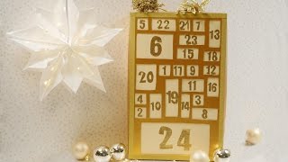 DIY Adventskalender aus einem Schuhkarton basteln [upl. by Marieann259]