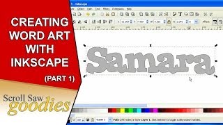 Creating Word Art with Inkscape Part 1 [upl. by Inaluahek]