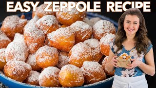 The Easiest Italian DONUTS Yess  Zeppole Recipe [upl. by Aralomo158]