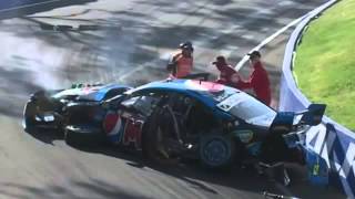 Chaz Mostert Bathurst V8 Supercars Crash [upl. by Haelat796]