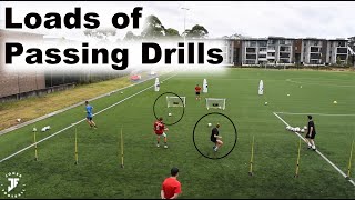 Loads Of Passing Drills  Group Training  Joner Football [upl. by Lanos775]