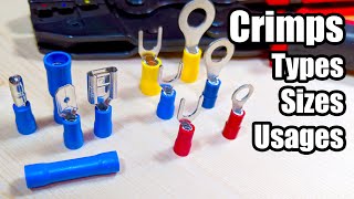 Crimp connectors Types usages and sizes [upl. by Erdried]