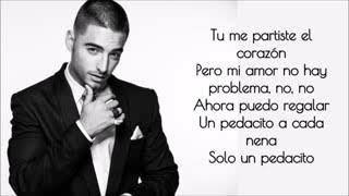 Maluma  Corazón ft Nego do Borel Lyric Video LetraEnDescripcion [upl. by Aicined]