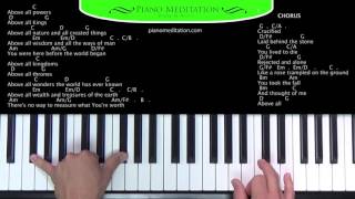 Above All Michael W Smith  How to Play on the Piano  G [upl. by Naimad]